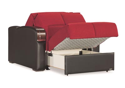 Sleep Plus Red Polyester Chair Sleeper,Ottomanson (Previously Casamode)